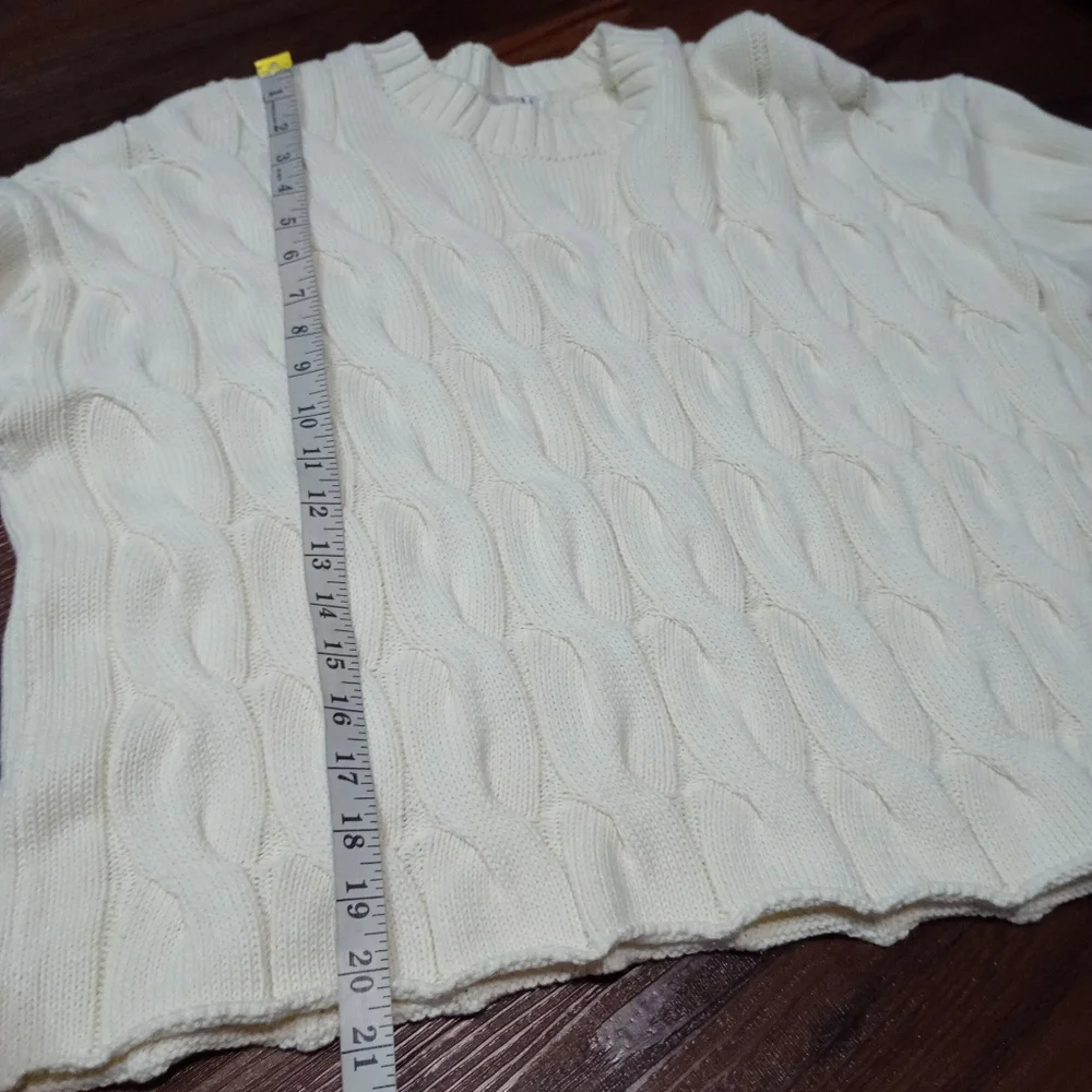 Pistola Eva Crew Neck Cable Knit Sweater